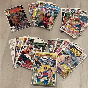 Wonder Man comic books - 1986 1-shot & issues 1-19 of solo series and Annual #1